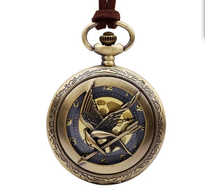 Мужские и женские модные подарочные очаровательные часы с животными птицами кожаным ремешком бронзовые старинные карманные