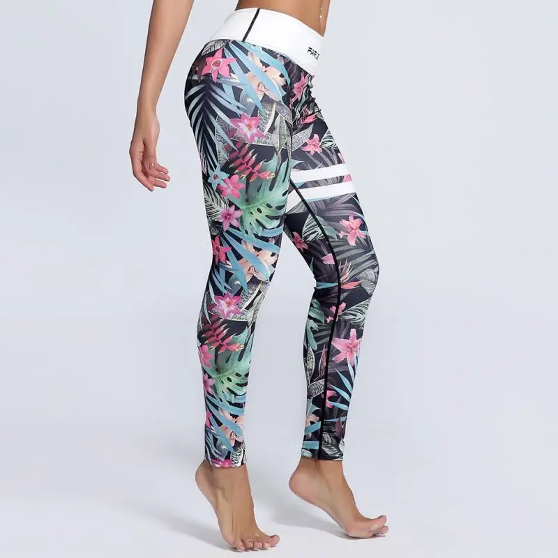 SAUANN Wholesale Custom Wholesale Fitness Apparel Manufacturers Floral Wholesale Leggings Workout Leggings