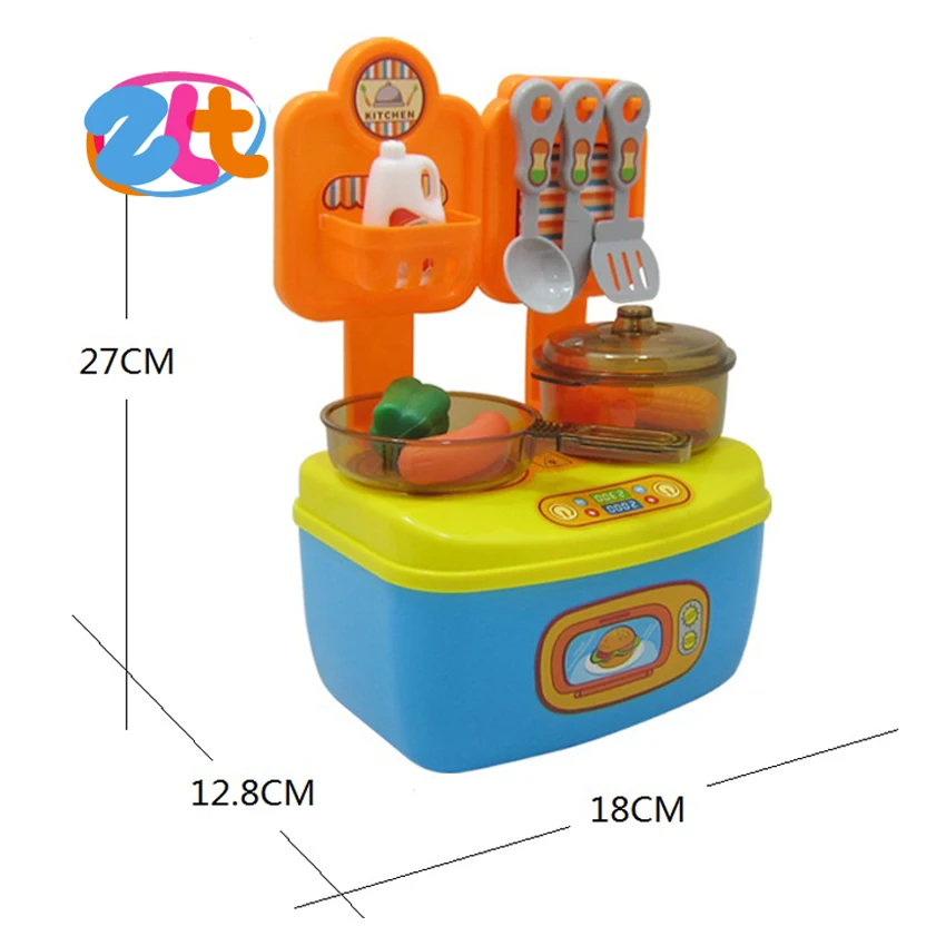 Kids happy meal play set kitchen cooking mini gas stove toys