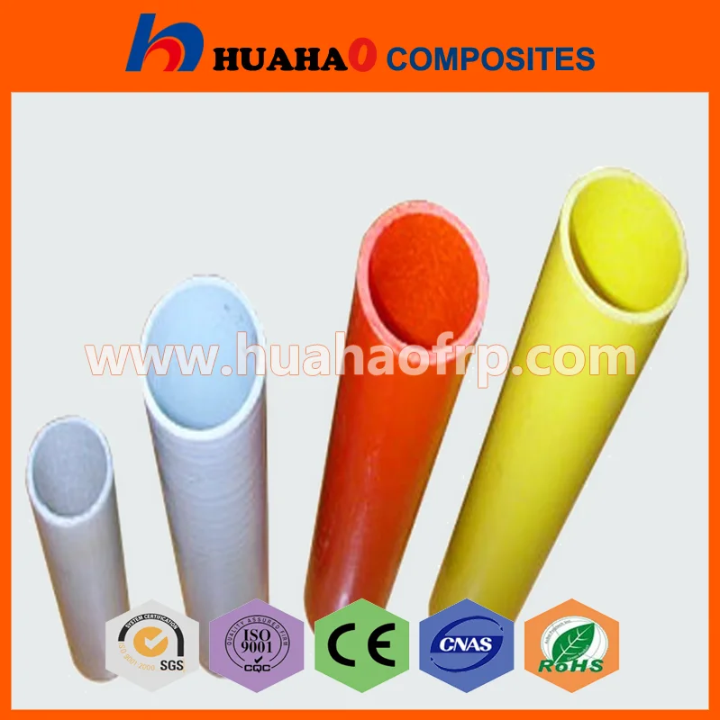 Высокая прочность гибкая прочный пултрузионные врп круглые трубы