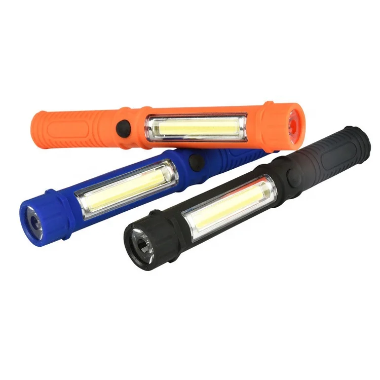 Cheap AAA Battery EDC Torch Portable Magnetism Cob Led Flashlight Mini Pen Work Light