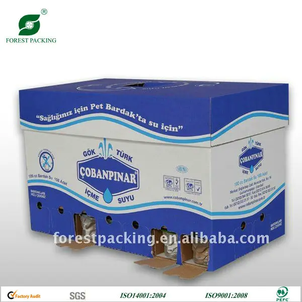 Вода Bottled печать картонной