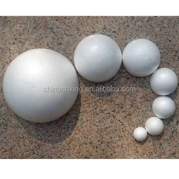 Шарики из пенополистирола разных размеров, сфера для моделирования, подвесные украшения для рождественской елки, белые шарики