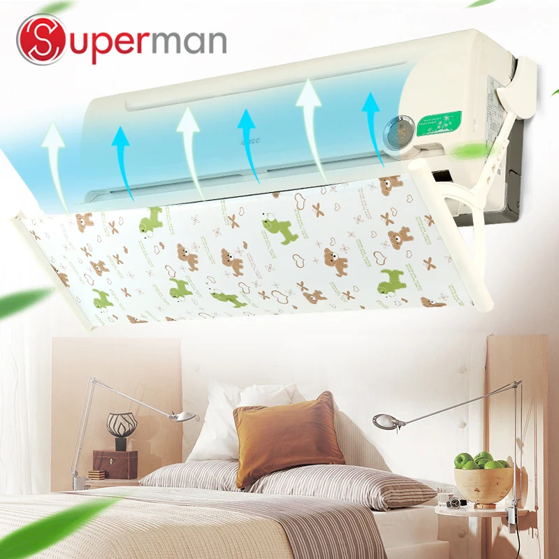 HUIFAN Anti-straight Blow Air Conditioning Wind deflector Adjustable Baffle Anti-cold Baffle