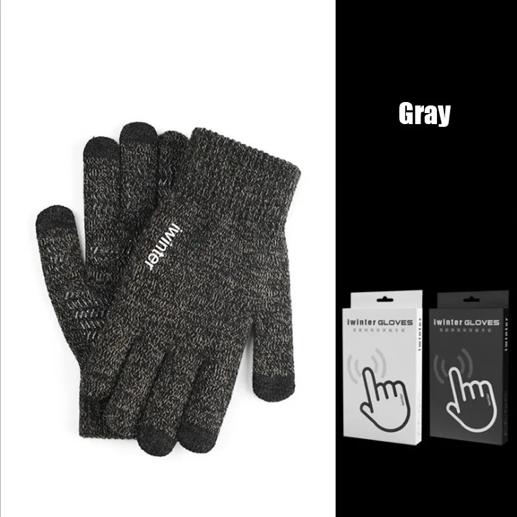 Горячая Распродажа, теплые варежки для сенсорного экрана, перчатки для зимы