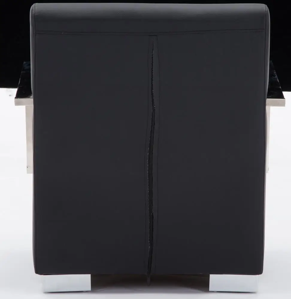 david  HL-6026 stainless steel mideast style leather single waiting room visiting office sofa