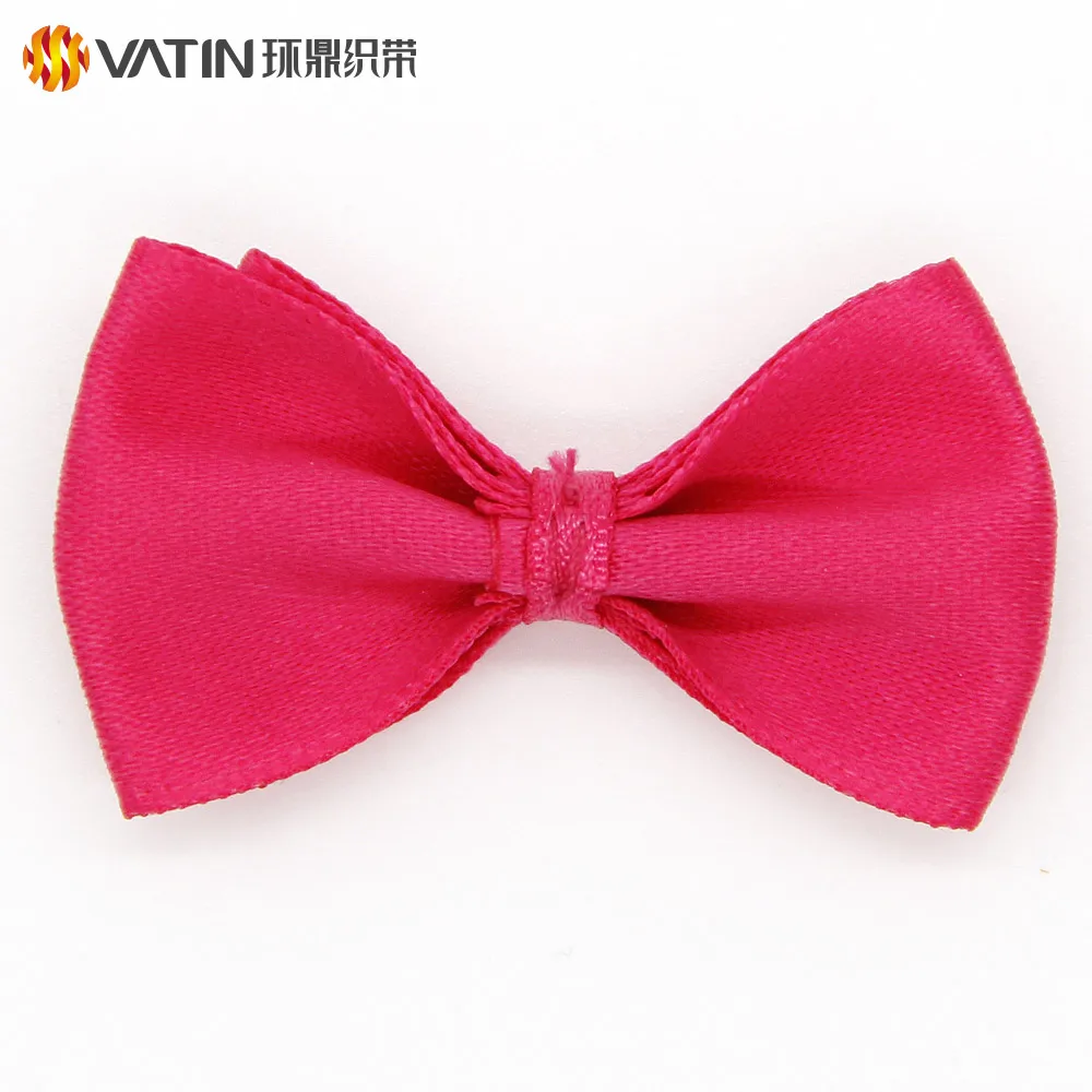 VATIN Wholesale Solid Color Polyester Festive Satin Double Pull Dicky Bow for gift wraps