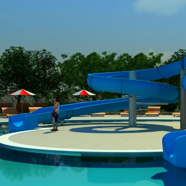 
2018 water park Mini Fiberglass Water Slide Park With Kids Aqua Park Equipment For Summer Swimming Pool 