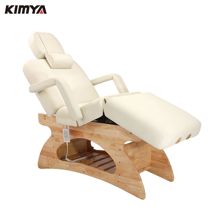 Японский современный максимального медленного роста стационарный 2 мотор белый чистого дерева массажный стол