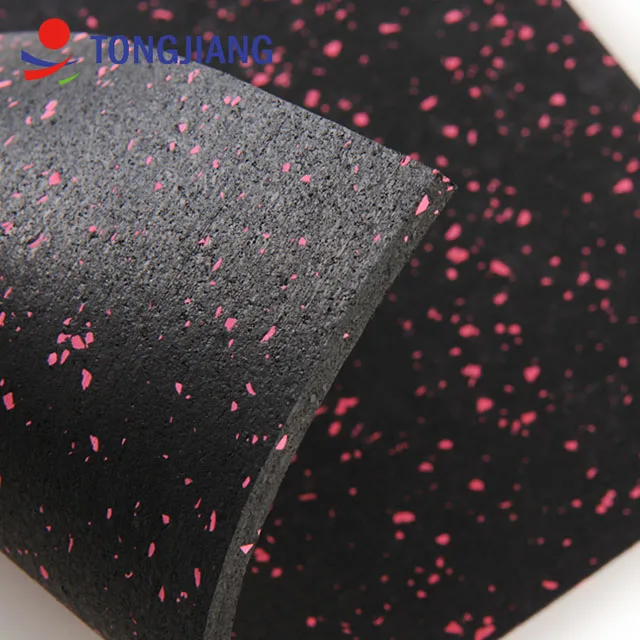 Wear Resistant Thick Sheet Rubber Gym Flooring Rolls