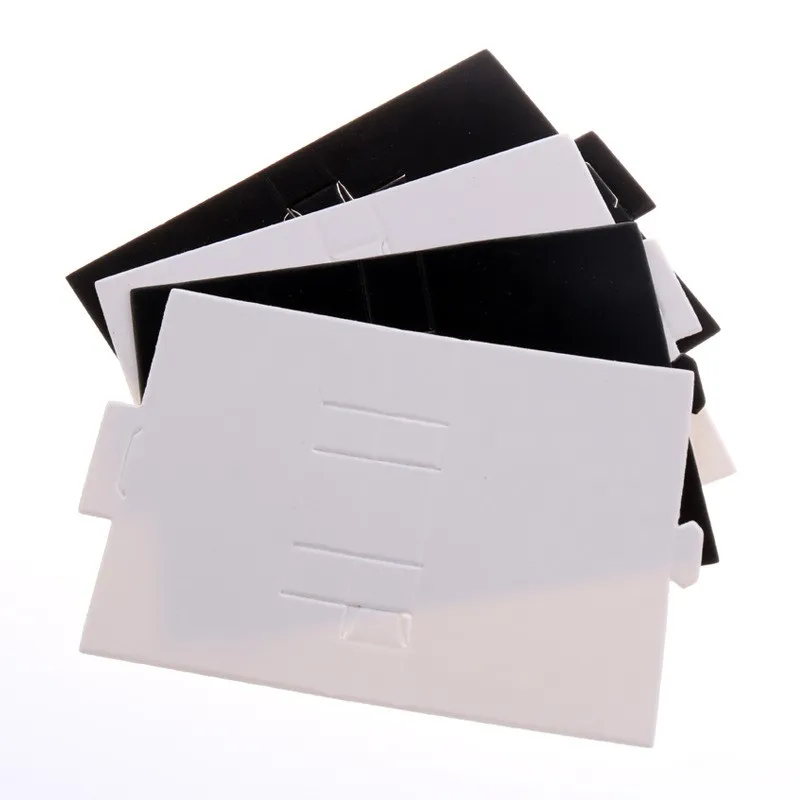 Custom Gold Black White Art paper Lip Balm Glass Vial Perfume Sample Paper Card Holder