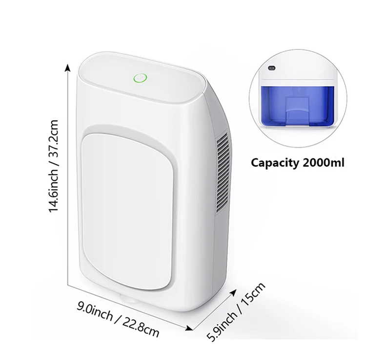 750ml/D dehumidification OEM newest mini portable 12v easy home air drying freezer cool peltier dehumidifier fan motor machine