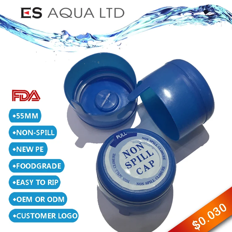 non-spill 18.9Liters, 19liters, 20litre 5 gallon water bottle cap tap cover lids water bottle