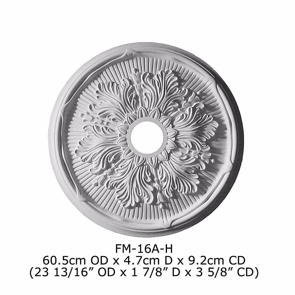 Polyurethane High Quality beautiful PU decorative High Quality Good price beautiful PU decorative Flower Roses ceiling medallion