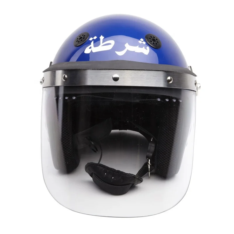 police blue anti riot helmet