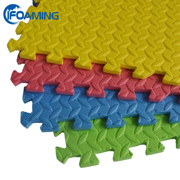 Plain Color Non-toxic Gym Judo EVA Flooring Puzzle Foam Mats