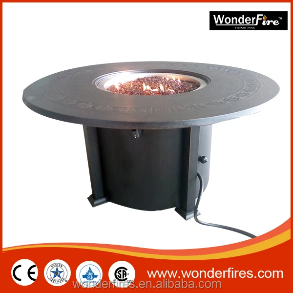Stainless steel outdoor asia fire pit pan, propane burner and gas kit
