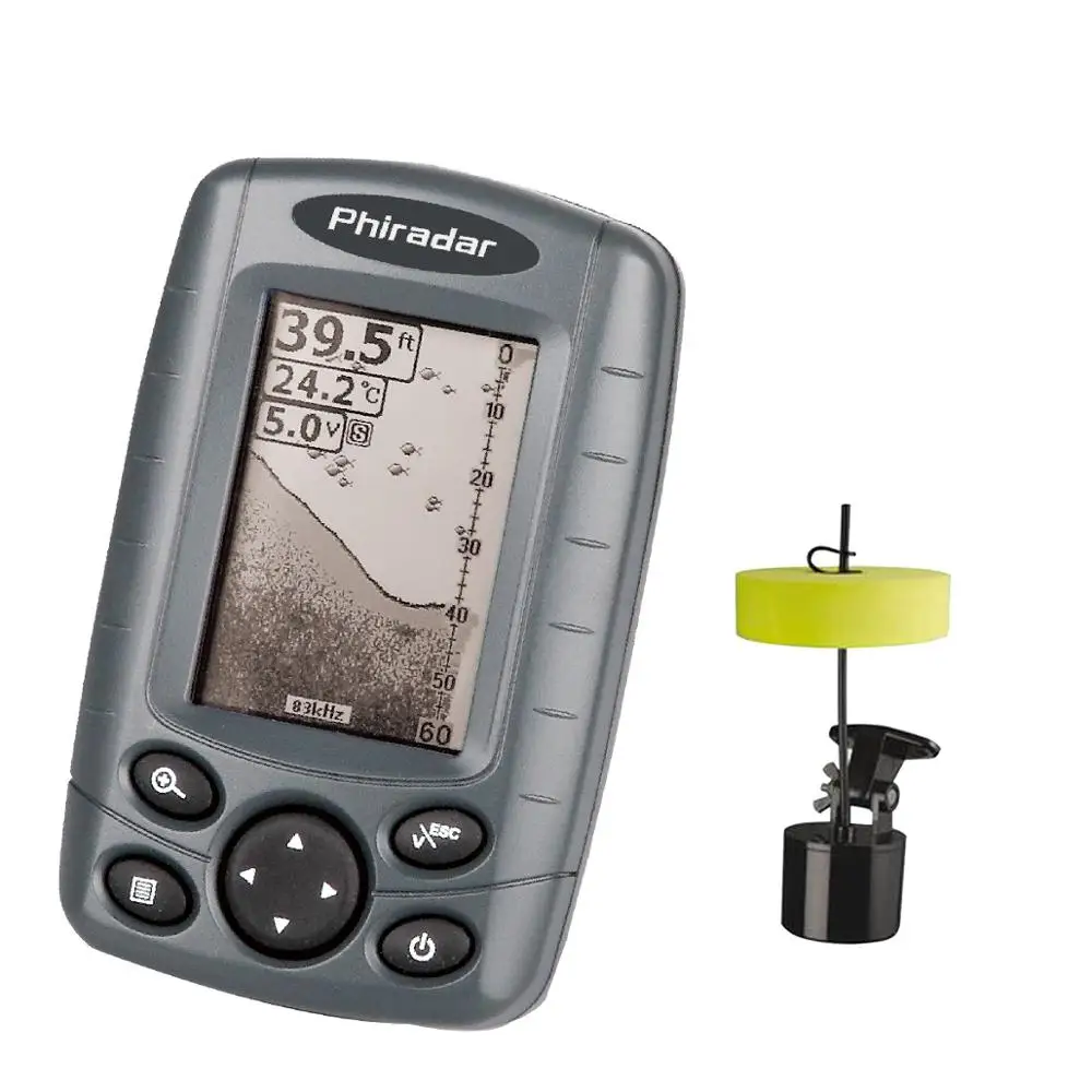 
HD carp fishing sonar fish detector, echo sounder and fish finder 