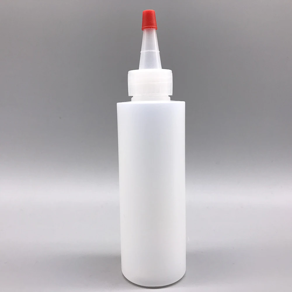 Food grade 4oz 120ml 125ml LDPE clear plastic tomato squeezable kitchen sauce dispenser condiments bottle with cap