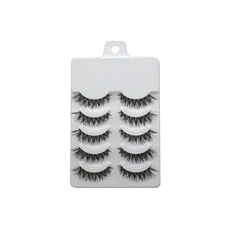 Wholesale 5 pairs/box Hand Made Blue Box Faux False Eyelash