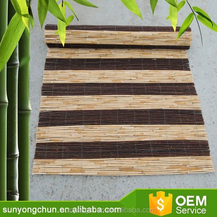 new designed natural black bamboo fence reed mat for planters