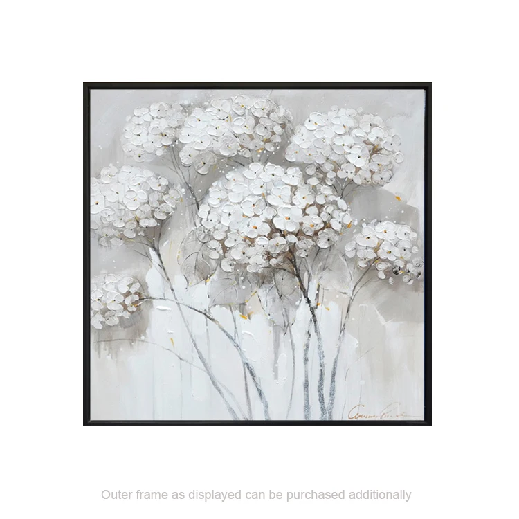 Ручная роспись, акриловый современный цветочный дизайн, холст, живопись, настенное украшение, искусство