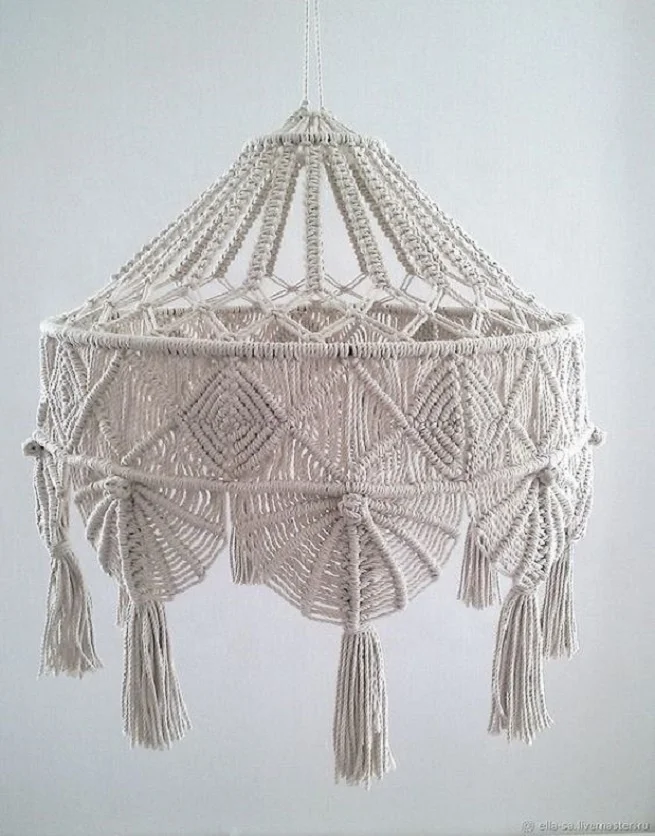 Handmade Cotton Rope Macrame Lampshades