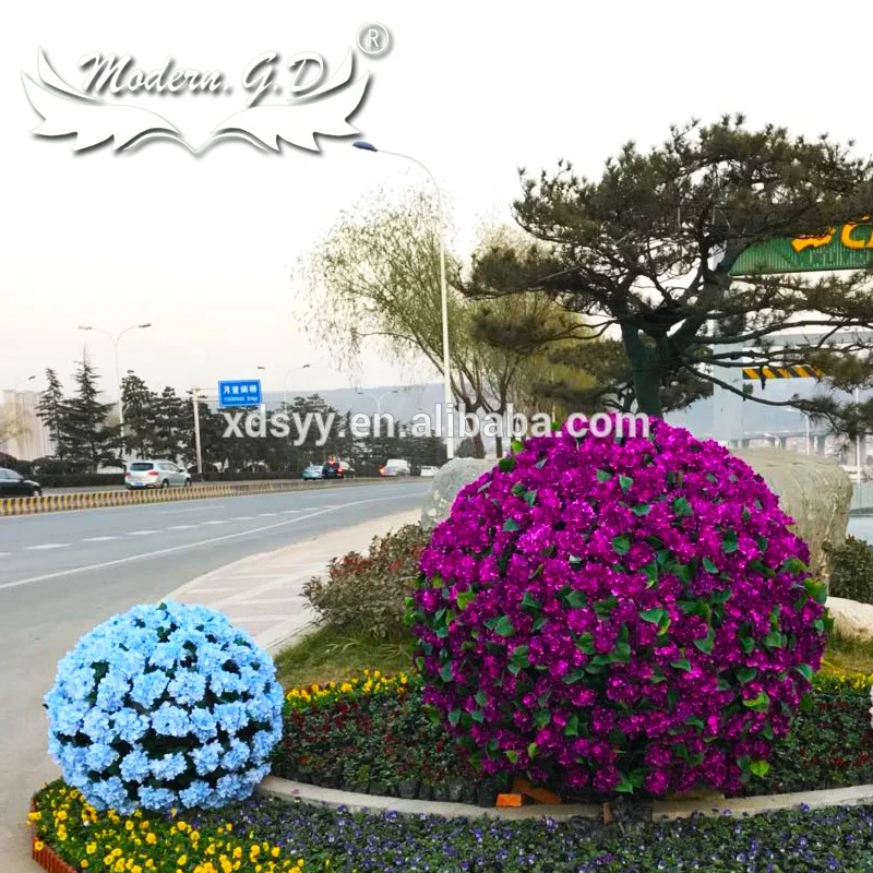 Automatic vertical garden planter  irrigation decoration landscape flower ball planter big black plant pots