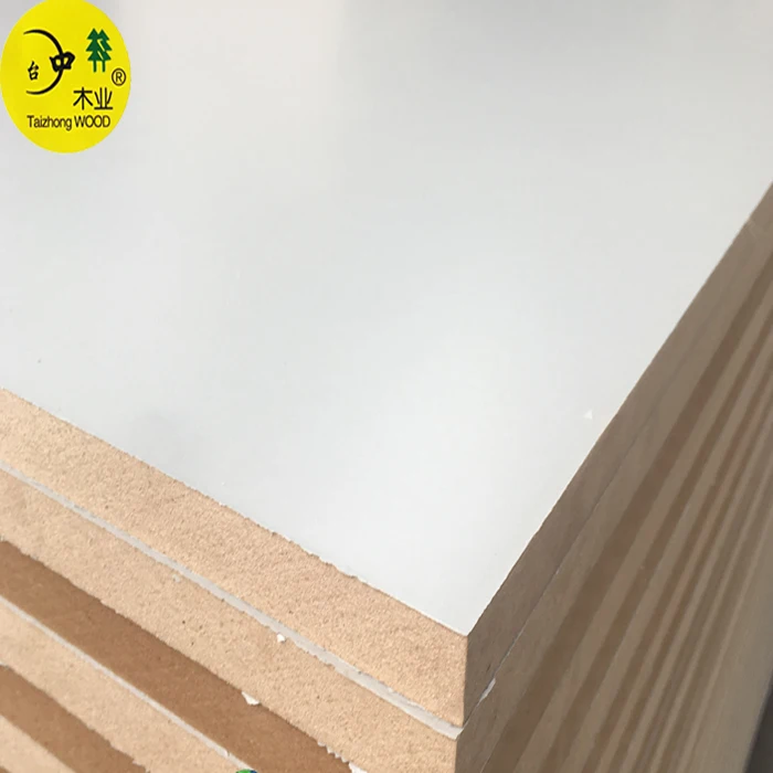 Thickness MDF With White Melamine Color