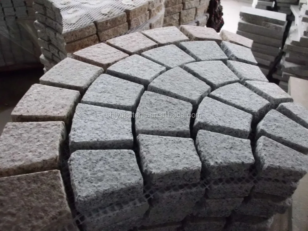 G603 Flamed Cobble Round Paving Stone