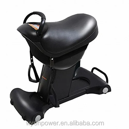 Horse Riding Plateforme Oscillante /horse Riding Exercise Machine Vibration Plate Steel Plastic PU Skin Saddle Size: 68*38CM