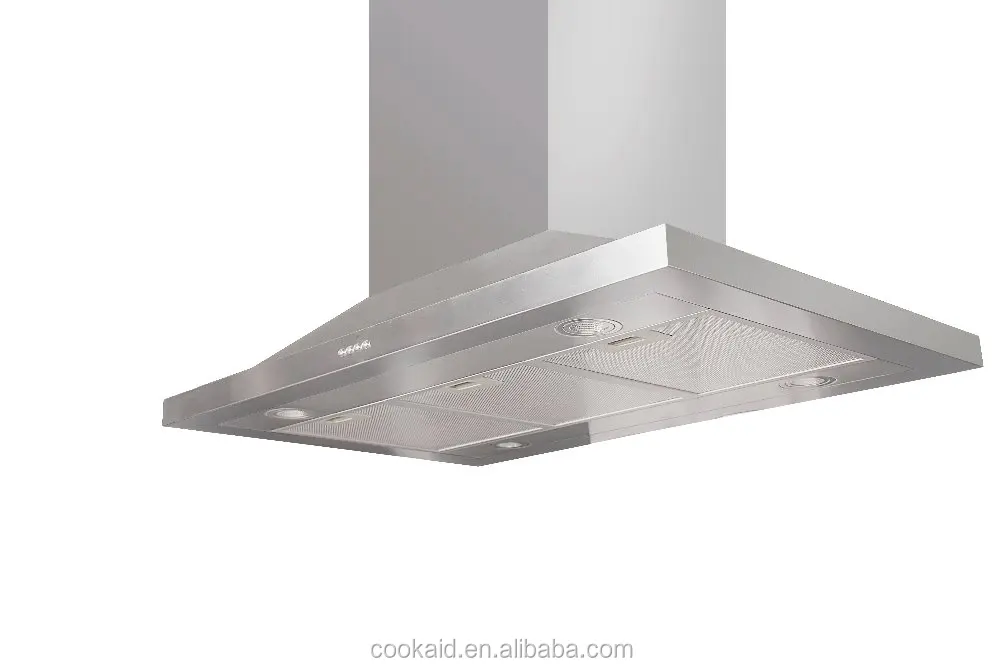 Pyramid Shape Stainless Steel Island Range Hood