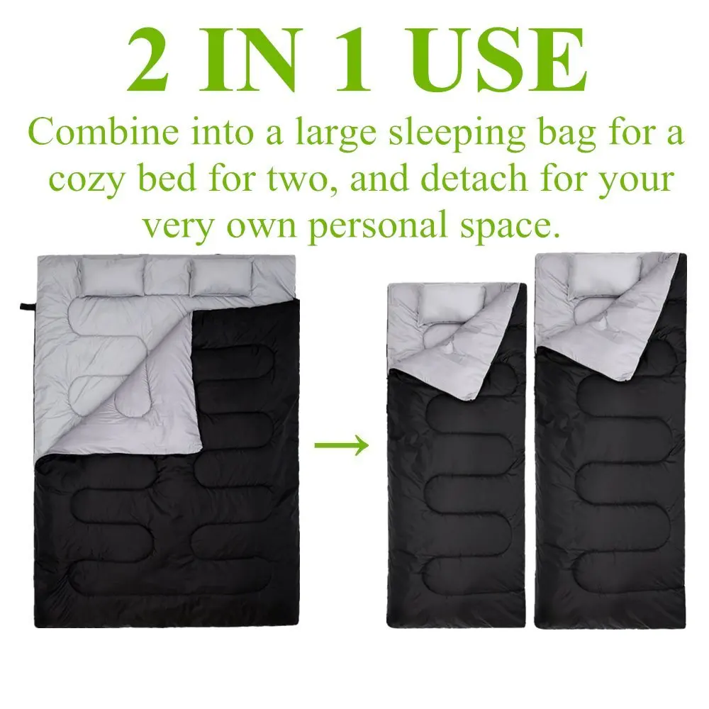 Woqi, лучший сервис, одиночный или двойной спальный мешок, спальный мешок для кемпинга на открытом воздухе, оптовая продажа