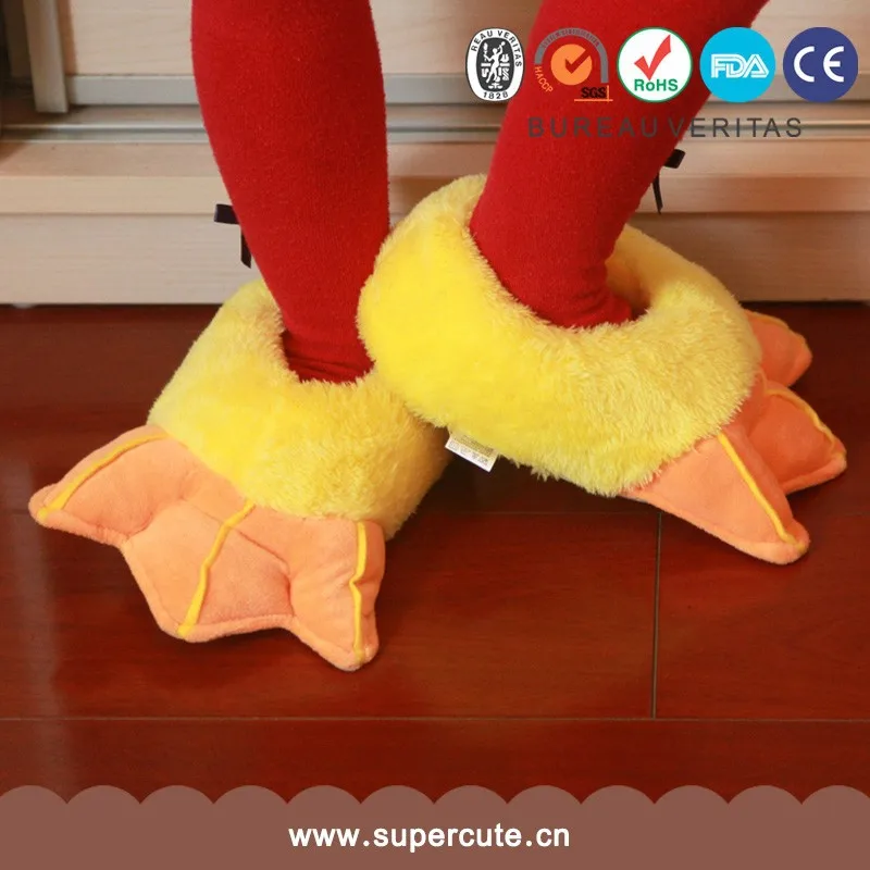 горячая продажа творческий подарок ёелтая утка форме дети крытые тапочки