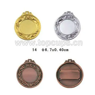 Zinc Alloy lily  Medal