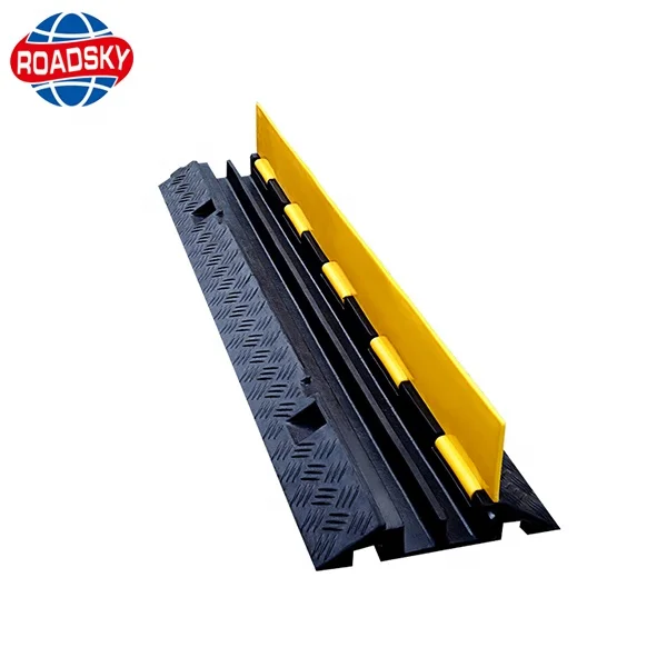 PVC Rubber Mat Wire Cord Ramp Cable Covers Hump