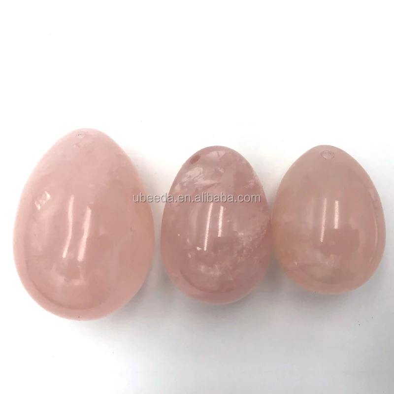 Natural rose quartz yoni eggs adult toy for women kegel exercise