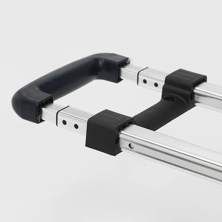 Traveling luggage handle with 4 wheel spinner OEM suitcase trolley sets