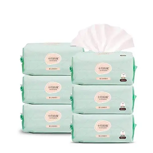 Натуральные Нетканые Мягкие сухие салфетки для ребенка/больницы/Медицинские стандарты/чувствительная кожа/дом