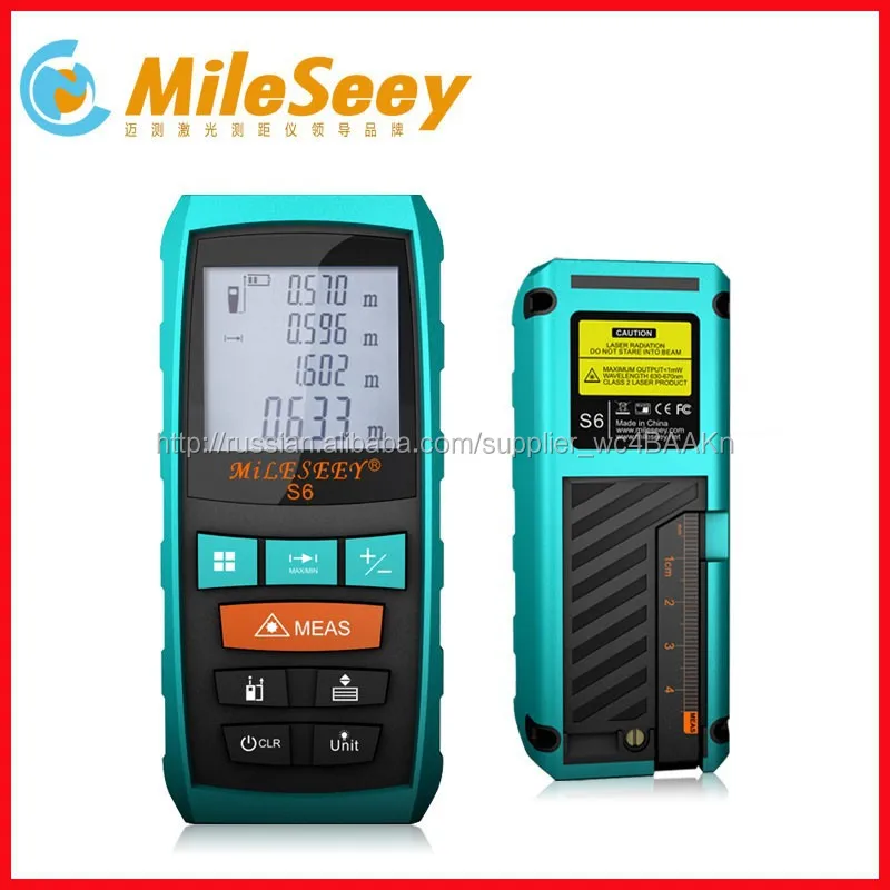 Mileseey S6 40 м лазерного мера инфракрасный измеритель расстояния