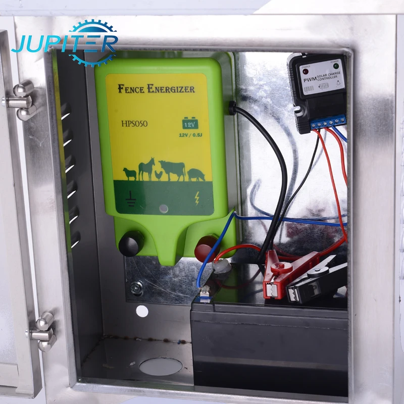 High voltage plastic 5 joule waterproof hammer farm electric dc solar fence energizer