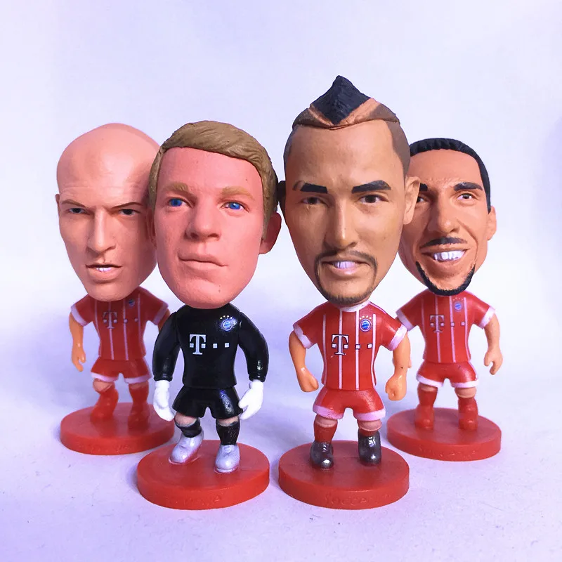 3D big head plastic football figure for sale