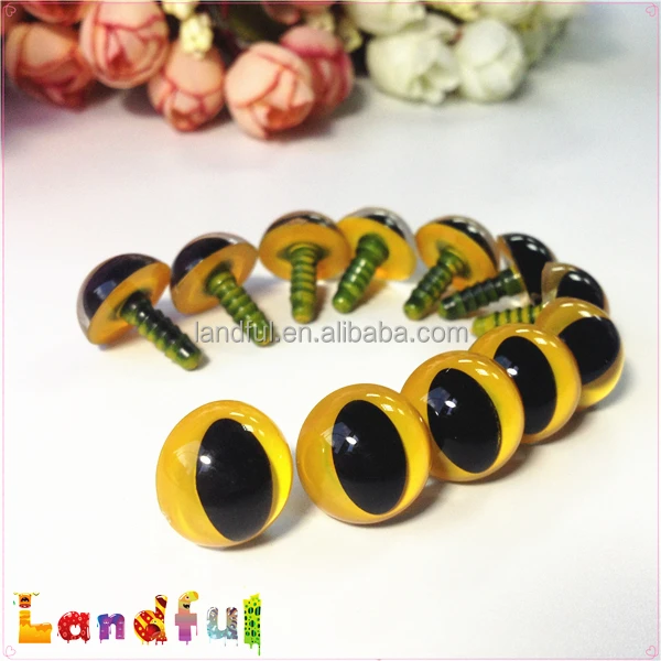 Amigurumi Toys Craft Stuffed Dolls Sewing Puppet Yellow Plastic Cat Eyes