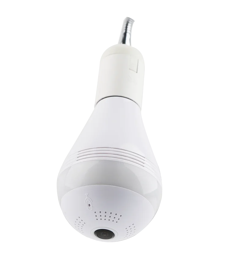 
2MP Home Wifi Security Fisheye Lens Panoramic Camera CCTV Hidden Light Bulb Camera 