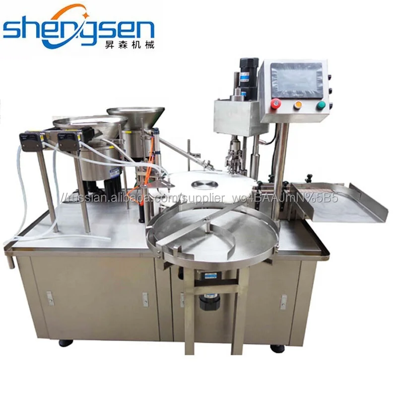 Small bottle filling/dropper filling capping machine