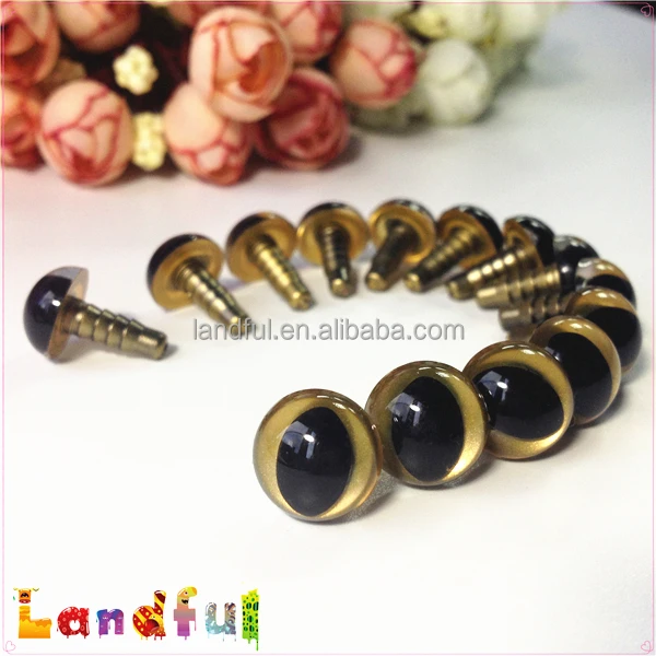 Amigurumi Toys Craft Stuffed Dolls Sewing Puppet Yellow Plastic Cat Eyes