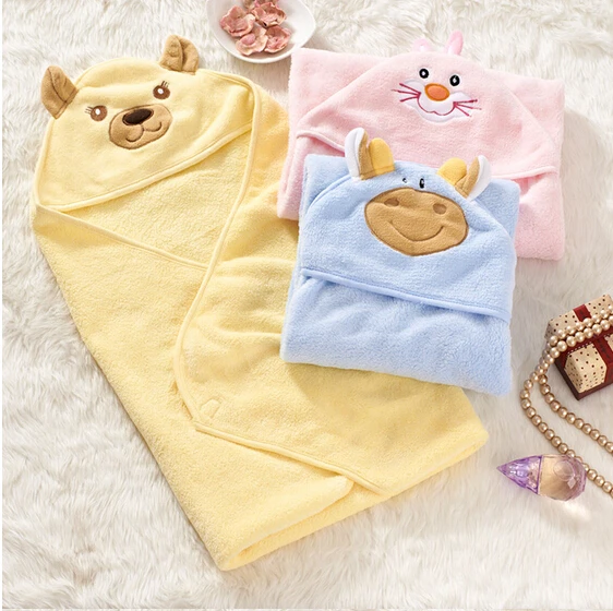 Baby Blanket Autumn Winter 3 Colors Parisarc Wrap 75 75cm Infant Coral Fleece Cartoon Characters Blankets