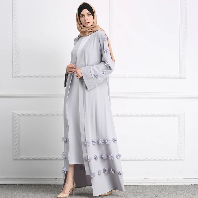 New arrival 2019 islamic clothing Muslim women clothes soft crepe beautiful long abaya dress