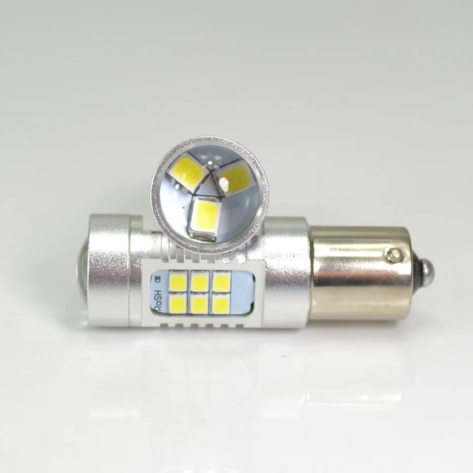 DMEX 12V 24V High Power 21W Auto LED Bulb P21W P21/5W LED S25 Lamps BA15S 1156 Car Turn Signal Reversing Back Up LED Light