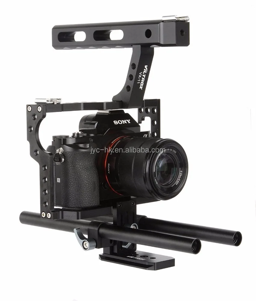 Video Recording Camera Accessory VILTROX VX-11 DSLR Rod Rig Camera Video Cage Kit & Handle Grip